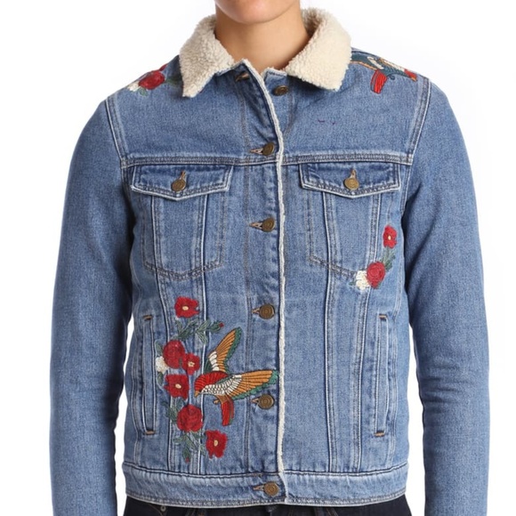 SOLD! Mavi Jeans Embroidered Katy Jean Jacket - Picture 5 of 5